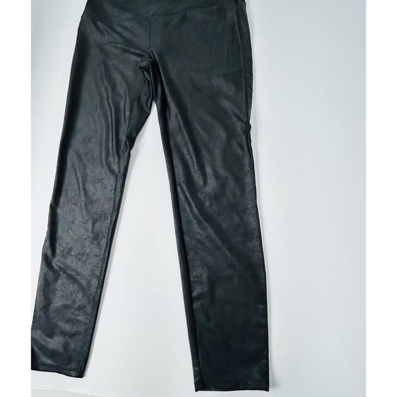 Sincerely Jules Bandier‎ The Meadow Legging Black Shiny Athletic Wear Pant XL - Picture 4 of 10